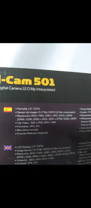 Cámara Digital i-Joy 12.0 MP sin estrenar