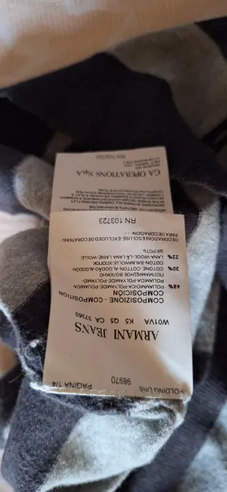 Maglia a righe collo alto