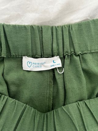 Pantalón palazzo verde Primark talla L