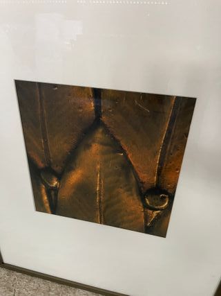 Cuadro decorativo metal y cristal marca barth