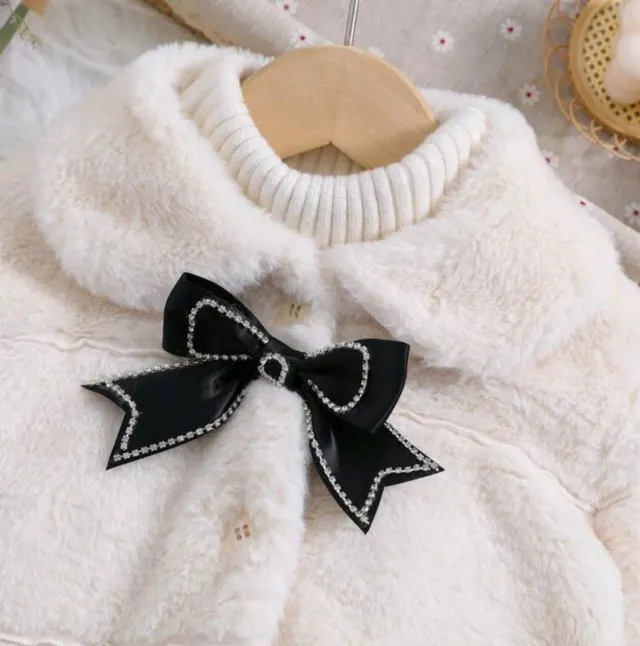 Cappotto bianco per bambina