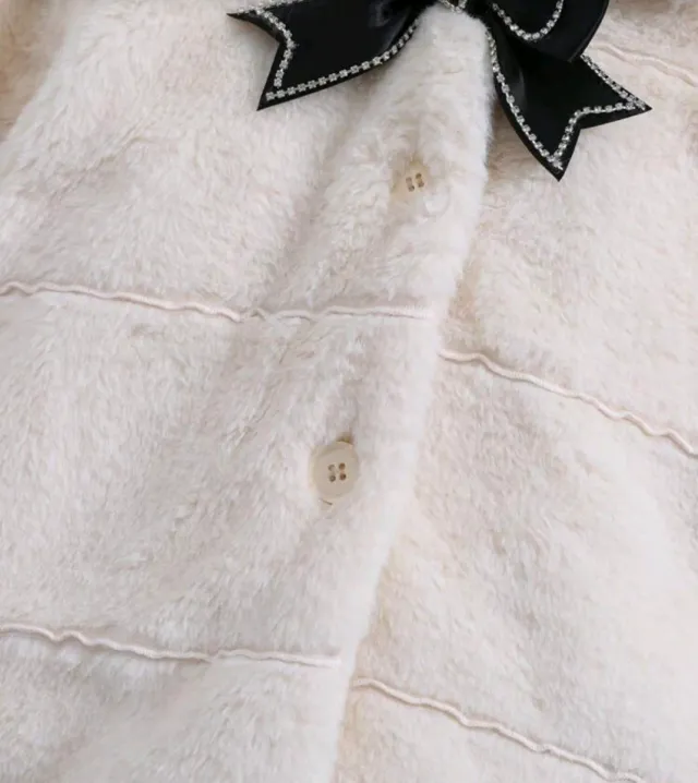 Cappotto bianco per bambina