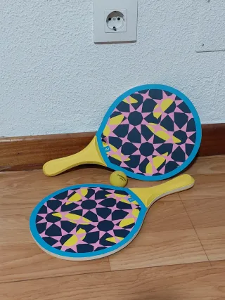 Set 2 palas y pelota tenis playa