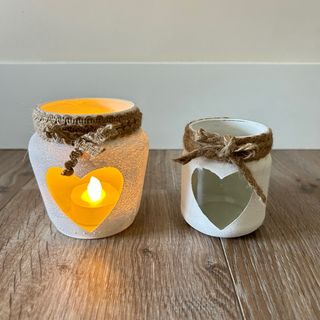 2 Portacandele Cuore