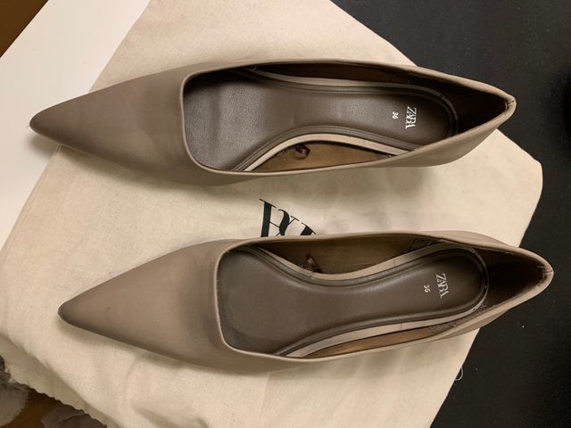 Zapatos Zara Talla 36 Gris