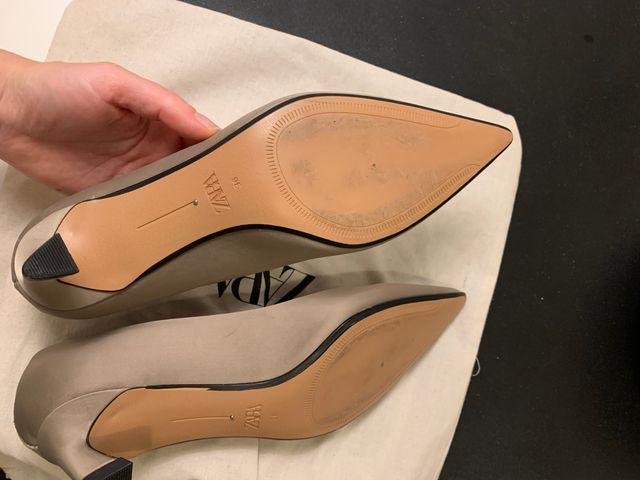 Zapatos Zara Talla 36 Gris