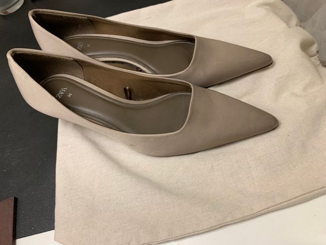 Zapatos Zara Talla 36 Gris