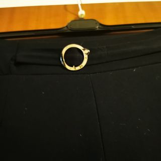 Pantaloni donna neri con cintura
