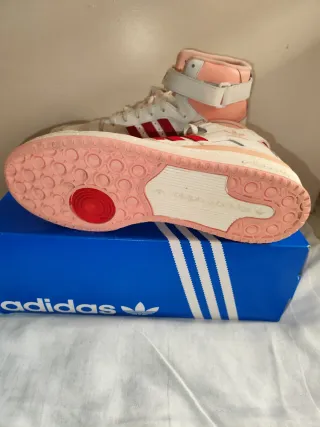 Zapatillas Adidas Forum High Blancas Rojas