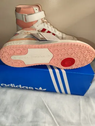 Zapatillas Adidas Forum High Blancas Rojas