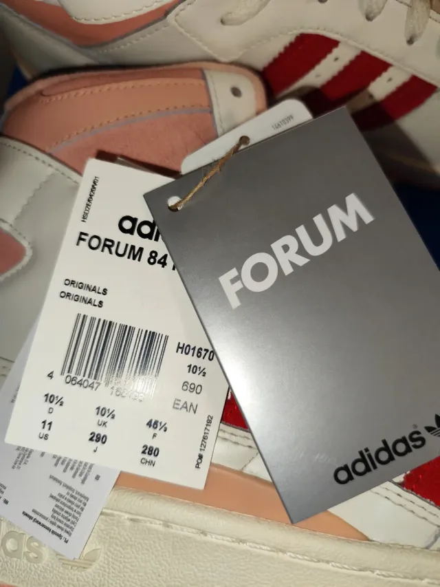 Zapatillas Adidas Forum High Blancas Rojas