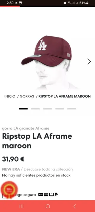 Gorra New Era Rosa/Roja