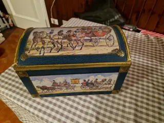 Scatola Latta Vintage E Otto Schmidt Carrozze