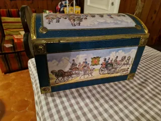 Scatola Latta Vintage E Otto Schmidt Carrozze