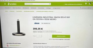 Luminaria LED Industrial SIMON 160W