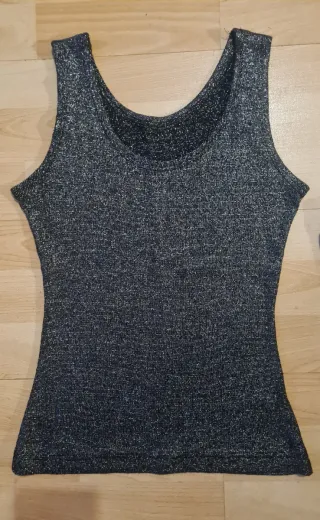 Conjunto Top y Chaqueta Brillante