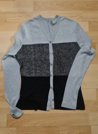 Conjunto Top y Chaqueta Brillante