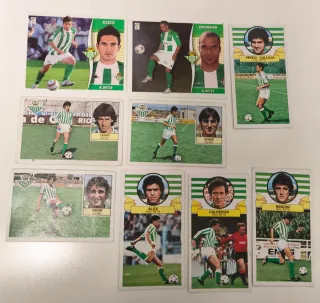 Lote 9 Cromos Liga Real Betis