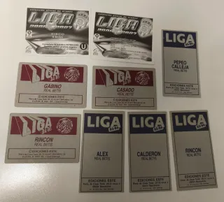 Lote 9 Cromos Liga Real Betis