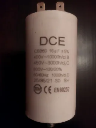 Condensador DCE CBB60 16µF 450V