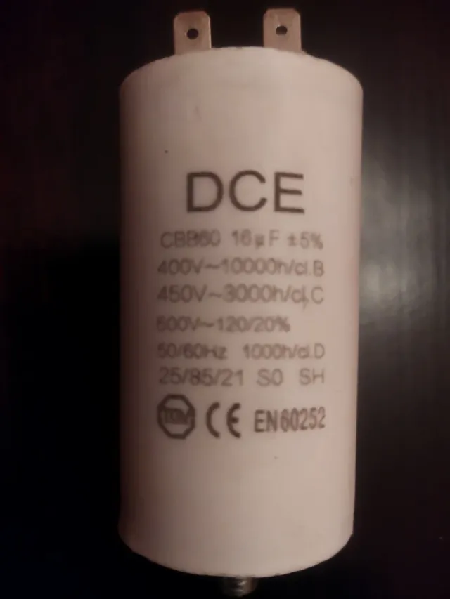 Condensatore DCE CBB60 16µF 450V