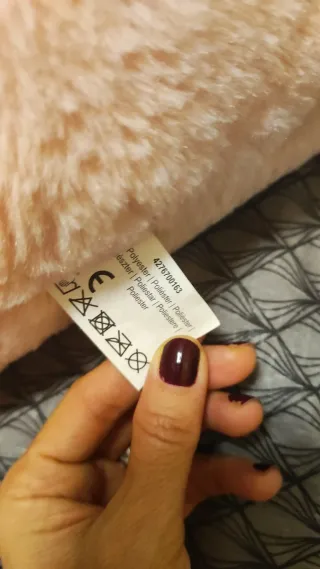 Cojín térmico de peluche rosa