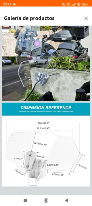 Parabrisas Universal Moto