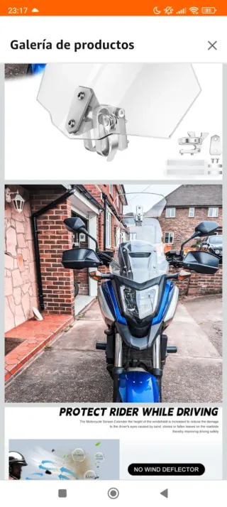 Parabrisas Universal Moto