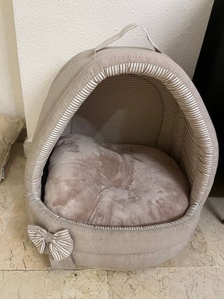 Cama para perro tipo iglú