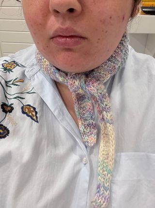 Sciarpa Sophie lana fatta a mano