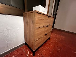 Cómoda y mesita de noche madera modelo INDIGO