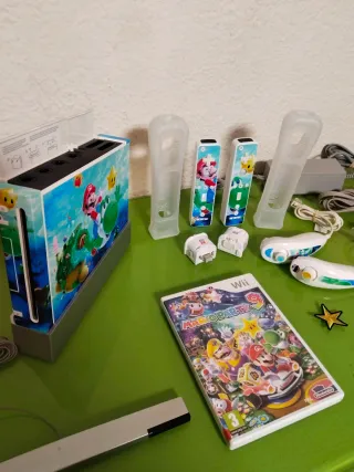 Consola Wii Blanca + Mario Party 9