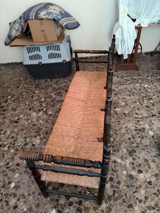 Sofá Vintage Torneado Madera