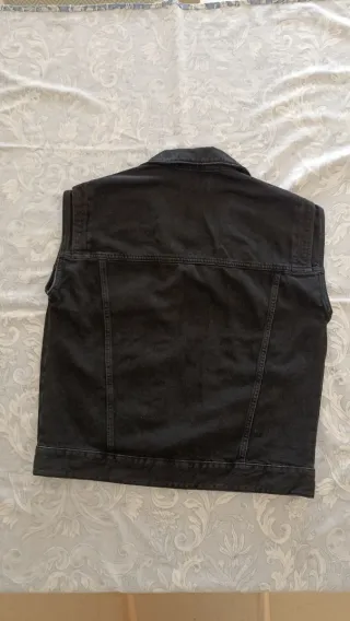 Chaleco tejano Mango negro Talla M