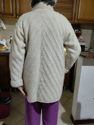 Giaccone lana fatto a mano