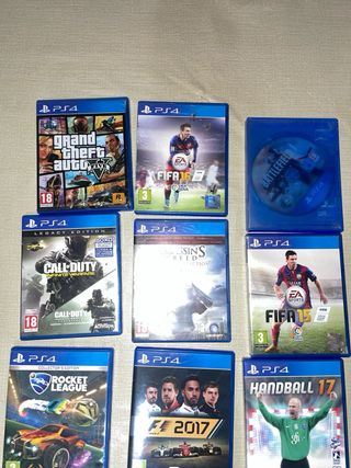 Lote 8 Juegos PS4: FIFA, GTA, Assassin's Creed