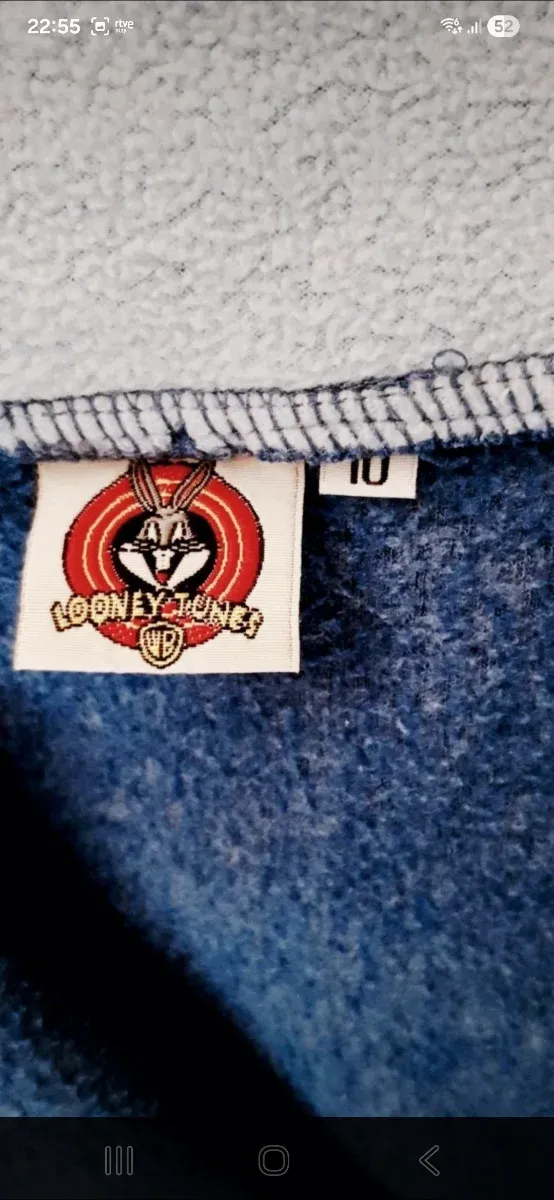 Jaqueta polar azul confortável e divertida