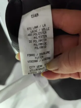 Americana Uptown Talla 50 Gris