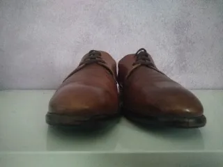 Scarpe Hudson Pelle Marrone Tg 40.5