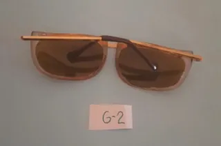 Gafas de sol vintage doradas y marrones