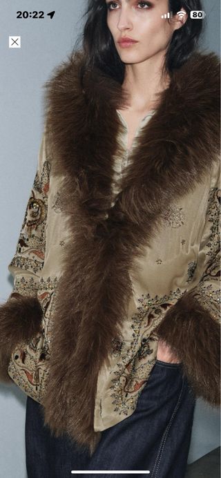 Kimono Zara Edición Limitada Bordado T/XL