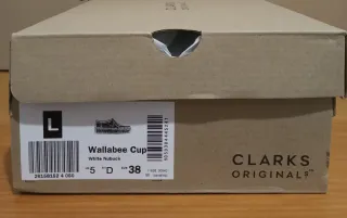 Clarks mocasines de nobuk wallabee cup