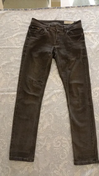 Pantalón vaquero gris Slim fit