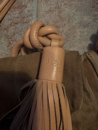 Bolso Hugo Boss Piel Beige/Marrón