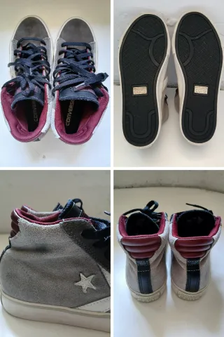 Converse size 37,5 in pelle scamosciata