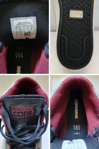 Converse size 37,5 in pelle scamosciata