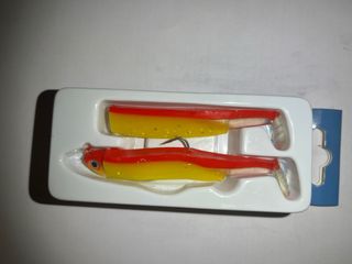 Vinilos de pesca Black Minnow (2 unidades)