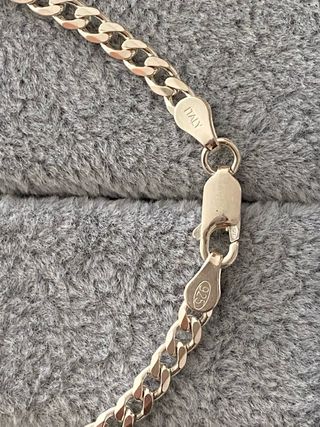 Cadena de Plata Ley 925 Modelo Barbada 100