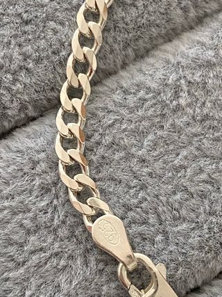 Cadena de Plata Ley 925 Modelo Barbada 100