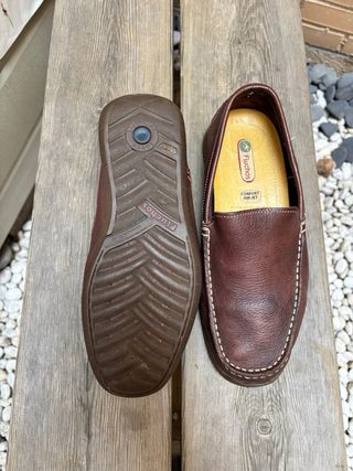 Mocasines Fluchos Cuero Marrón